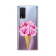 Torbica Silikonska Print Skin za Huawei Honor 10X Lite Rose Cone
