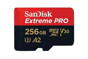 SanDisk SDXC 256GB Micro Extreme Pro 200MB/s A2 C10 V30 UHS-I US+Ad