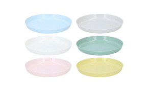 Set 6 plastičnih tanjira Pastel