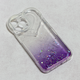 Torbica Heart Glitter za iPhone 13 Pro 6.1 ljubicasta