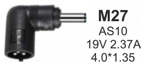 NPC AS10 M27 Gembird konektor za punjac 45W 19V 2 37A 4 0x1 35mm