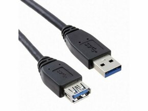 E-GREEN Kabl USB 3.0 A - USB A M/F (produžni) 1.8m crni