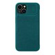 Maskica Nillkin Qin Pro plain leather za iPhone 14 Plus 6 7 zelena