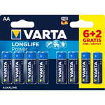 VARTA-4906SO AA 1.5V LR6 MN1500, PAK8 CK, ALKALNE baterije LONGLIFE