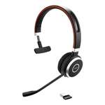 Jabra Evolve 65 slušalice, USB/bežične/bluetooth, crna/crno-crvena, mikrofon