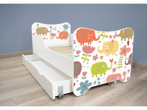 Happy Kitty Dečiji krevet + fioka Small Elephant 140x70cm