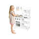 Kinder home Dečija drvena kuhinja za igru sa dodacima - bela