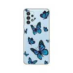 Maskica Silikonska Print Skin za Samsung A135F Galaxy A13 4G Blue butterfly