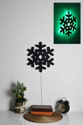 WALLXPERT LED dekoracija Snowflake 2 Green