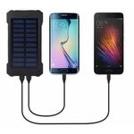 HRD-T12 ** Gembird solar power bank 12000mAh 2xUSB, LED,(959)