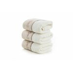 Hera - Ecru Ecru Wash Towel Set (3 Pieces)