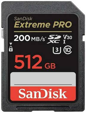 SanDisk SDXC 512GB Extreme Pro 200MB/s V30 UHS-I Class10 U3 V30