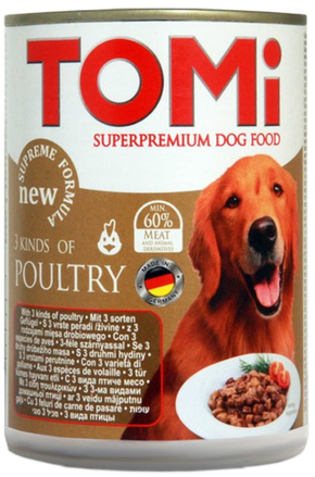 Tomi Hrana za pse u konzervi 3 Vrste živine 400g