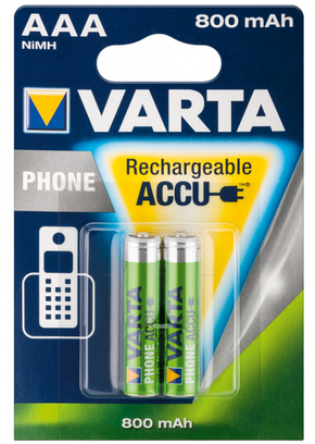 VARTA Punjive baterije Phonepower AAA 800mAh 2/1