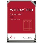 Western Digital Red Plus NAS WD60EFPX HDD, 6TB, SATA, SATA3, 5400rpm, 3.5"