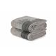 Infinity - Grey GreyDark Grey Bath Towel Set (2 Pieces)