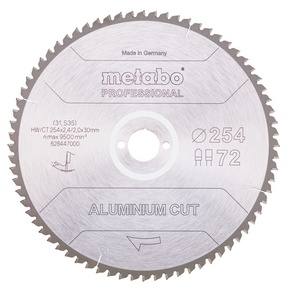 METABO Metabo list kružne testere za AL 254 x 2.4 x 30 mm 72z