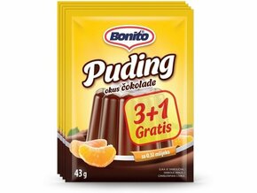 Bonito Puding čokolada 172g 3+1 gratis