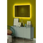 HANAH HOME Ogledalo sa LED osvetljenjem Rectangular 40x60 cm Yellow