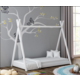 Drveni Dečiji Krevet Tipi - Beli - 180*80 cm