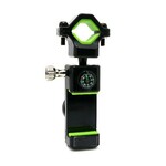 Drzac za mobilni telefon Q003 za bicikl sa svetlom i kompasom crno zeleni