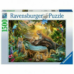 RAVENSBURGER Puzzle (slagalice) – Leopardi u džungli RA17435