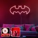 OPVIQ Zidna LED dekoracija Batman Night Large Red
