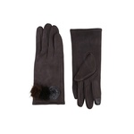 Tvorničke antracitne ženske rukavice B-163