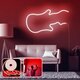 OPVIQ Zidna LED dekoracija Guitar Medium Red