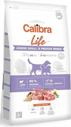 Calibra Dog Life Junior Small &amp; Medium Breed Jagnjetina