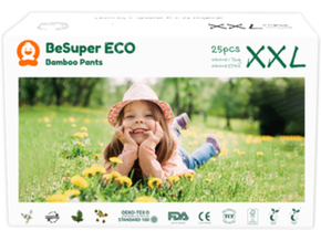 BeSuper ECO Bamboo Pelene-Gaćice XXL (17+ kg) 100 kom
