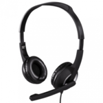 Hama HS-300 slušalice, 3.5 mm, crna, mikrofon