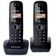 Panasonic KX-TG1612FXH bežični telefon, DECT, crni/narandžasti