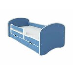 BELLA LUNI HAPPY III Krevet sa fiokom i dušekom 160x80 plavi