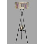 Venedik sehpalı siyah lambader silindir 01 abajurlu Multicolor Floor Lamp
