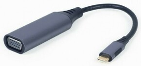 A USB3C VGA 01 Gembird USB Type C to VGA display adapter space grey