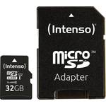 INTENSO 32GB MICRO Secure Digital Card+Adapter, citanje 45MB/s