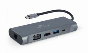 Cablexpert Docking station A-CM-COMBO7-01 USB-C - HDMI/VGA/3xUSB/PD/CD/GLAN