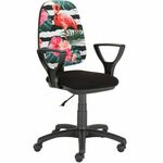 Esther kancelarijska stolica 68x68x98,5-116,5 cm crna / Flamingo