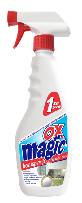 OX magic sredstvo za čišćenje bez ispiranja sa raspršivačem 0.5 l