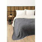 Muslin Yarn Dyed - Anthracite Anthracite Double Bedspread
