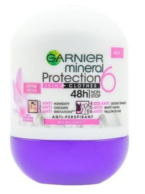 Garnier Mineral Deo Protection 6 Cotton Fresh Roll-on 50 ml