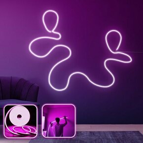 OPVIQ Zidna LED dekoracija Journey XL Pink