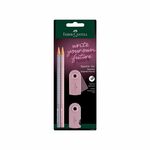 Grafitna olovka FC Sparkle set polyblister 2 graf. ol + rezač +gumica rose shadows 218480