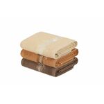 L'essential Maison 409 - Cream, Caramel, Brown CreamCaramelBrown Hand Towel Set (3 Pieces)