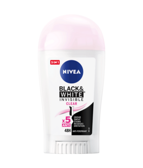 NIVEA Black&amp;White Invisible Clear dezodorans u stiku 40ml