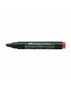 Permanent Marker Faber Castell crveni kosi vrh 54 08233 157921