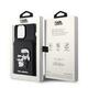 Karl Lagerfeld maska za iPhone 15 Pro Max SAFFIANO CARDSLOTS AND STAND K&amp;C PATCH BLACK