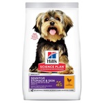 Hill's Science Plan Adult Small &amp; Mini Sensitive Skin &amp; Stomach, potpuna suva hrana za odrasle pse malih i minijaturnih rasa 3kg