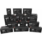 NPP NP12V-7Ah, AGM BATTERY, C20=7AH, T1, 151x65x94x100, 1,97KG, BLACK